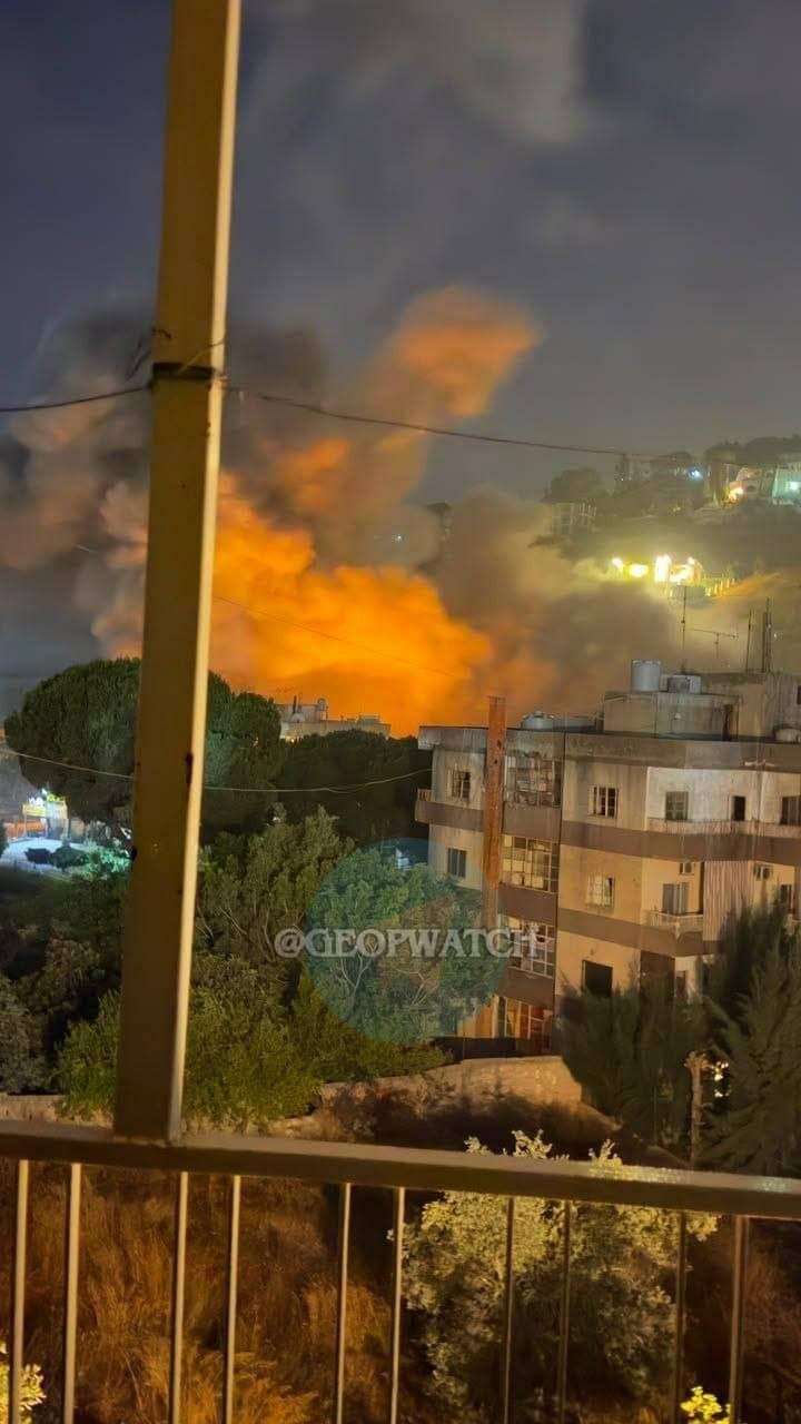 Source imagery accompanying the briefing: Seven Killed in Ansar, Lebanon after IDF Shelling