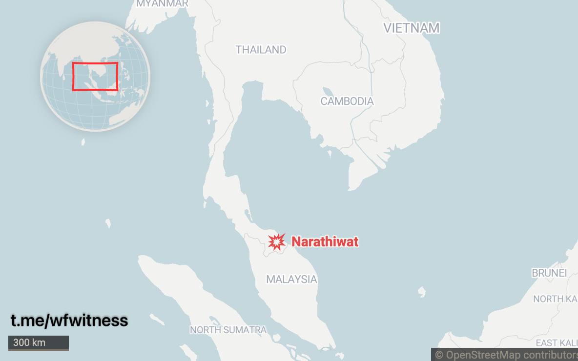 Source imagery accompanying the briefing: Two Insurgents Killed in Armed Clash in Sukhirin, Narathiwat