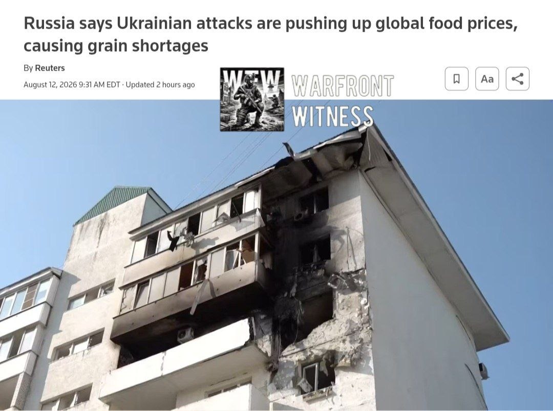 Source imagery accompanying the briefing: Novorossiysk grain strikes raise food prices, three dead